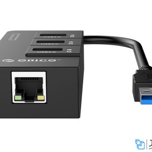 هاب اترنت و یو اس بی اوریکو Orico USB3.0 Gigabit Ethernet Adapter HR01-U3