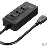 هاب اترنت و یو اس بی اوریکو Orico USB3.0 Gigabit Ethernet Adapter HR01-U3