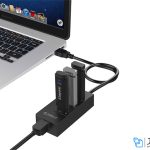 هاب اترنت و یو اس بی اوریکو Orico USB3.0 Gigabit Ethernet Adapter HR01-U3