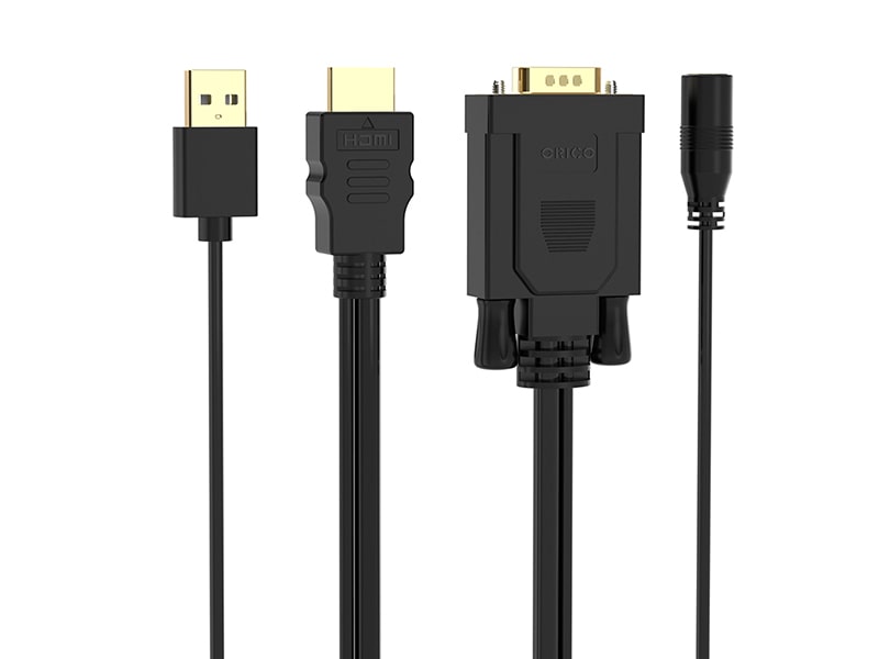 مبدل اچ دی ام آی به وی جی ای و صدا و میکرو یو اس بی اوریکو  ORICO VGA/HDMI Adapter Cable XD-HTVA 5m