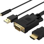 مبدل اچ دی ام آی به وی جی ای و صدا و یو اس بی اوریکو ORICO VGA/HDMI Adapter Cable 1M (XD-VATH)