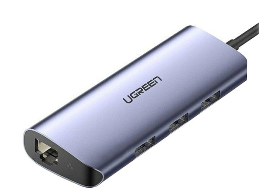 هاب 4 پورت USB 3.0 به 3 پورت USB 3.0 با یک پورت LAN یوگرین Ugreen CM252 60719