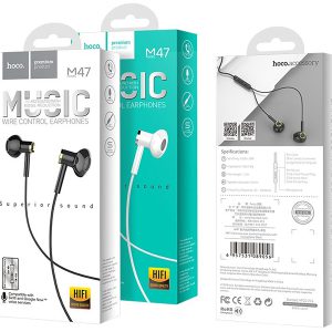 هندزفری سیمی با جک 3.5 میلیمتری هوکو Hoco Wired earphones 3.5 mm M47 Canorous with mic