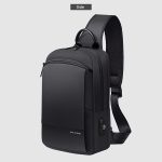 کوله پشتی تک بند  ضد آب یو اس بی دار تبلت 7.9 اینچی بنج Bange BG-77112 Men's Waterproof Crossbody Chest Bag Black