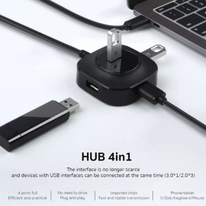 هاب یو اس بی چهار پورت کوتتسی Coteetci USB3.0*1 USB2.0*3 HUB 83007