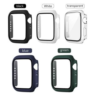 قاب محافظ اپل واچ سری 7 و 8 سایز 48 میلیمتری کوتتسی Coteetci glass hard shell iWatch 7/8 25003-45