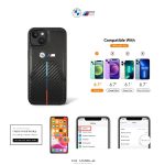 قاب فیبر کربن و چرم آیفون 14 پلاس طرح بی ام و ام3 CG Mobile iphone 14 Plus BMW M3 Carbon Fiber & Leather Case