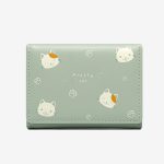 کیف پول دخترانه کوچک Taomicmic Y8303 Cat Print Short Wallet