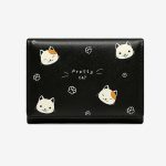 کیف پول دخترانه کوچک Taomicmic Y8303 Cat Print Short Wallet