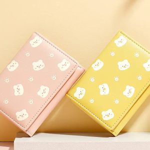 کیف پول دخترانه تاشو TAOMICMIC Y8848 small tri fold short women wallet