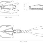 بیل تاشو چندکاره قابل حمل شیائومی Xiaomi NexTool NE20033 folding bayonet