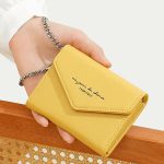 کیف پول دکمه ای زنانه بنددارTAOMICMIC Y8929 Women's Short Wallet PU Leather