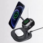 شارژر وایرلس رومیزی چهارکاره 15 وات ویوو WiWU 4 in 1 wireless charger M8