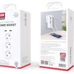 چند راهی برق هوشمند 2 سوکت و 2 یواس بی 2.4 آمپر ایکس او XO WL08 EU Smart Wall Plug Conversion Socket