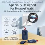 شارژر وایرلس مگنتی ساعت هوشمند هواوی 2.5 وات راک Rock W28 Type-C Huawei Watch Magnet Wireless Charger