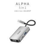 هاب تایپ سی پنج پورت ویوو WiWU Alpha 513HVP 5 in 1 USB C