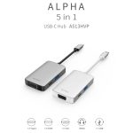 هاب تایپ سی پنج پورت ویوو WiWU Alpha 513HVP 5 in 1 USB C