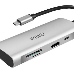 هاب تایپ سی 7 پورت مک بوک فلزی ویوو WiWU 7-in-1 Type-C Hub Docking Station Alpha 731HP