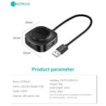 هاب یو اس بی پنج پورت کوتتسی Coteetci SD+TF USB2.0*3 HUB 83009