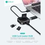 هاب یو اس بی پنج پورت کوتتسی Coteetci SD+TF USB2.0*3 HUB 83009