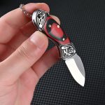 چاقو آنباکسینگ تاشو استیل ضدزنگ mini folding knife stainless steel self-defense fruit