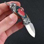 چاقو آنباکسینگ تاشو استیل ضدزنگ mini folding knife stainless steel self-defense fruit