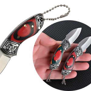 چاقو آنباکسینگ تاشو استیل ضدزنگ mini folding knife stainless steel self-defense fruit