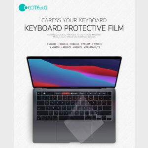 محافظ کیبورد مک بوک رتینا 12 اینچ و 13 اینچ پرو کوتتسی Coteetci Keyboard skin TPU ultra slim MB1012