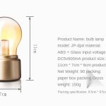 لامپ شارژی قابل حمل light bulb night light table lamp