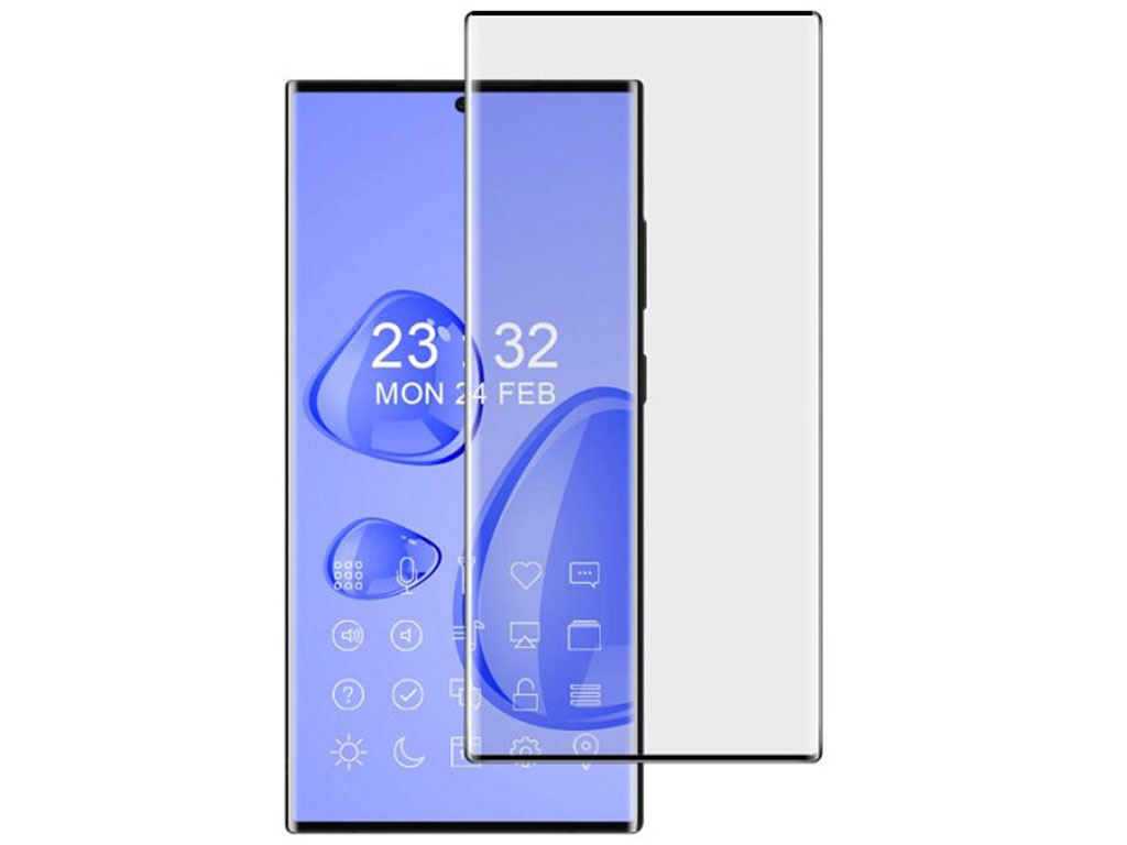 گلس منحنی تمام صفحه سامسونگ گلکسی اس 23 اولترا Samsung Galaxy S23 Ultra Full Cover Glass Screen Protector