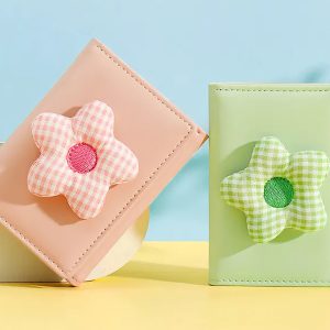 کیف پول فانتزی تاشو زنانه طرح گل تائومیک میک TAOMICMIC Y8074 Flower Cute Folding Wallet Tri-fold