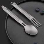 قاشق و چنگال تیتانیوم شیائومی Xiaomi NEXTORCH NexTool Titanium Cutlery Set NE0124