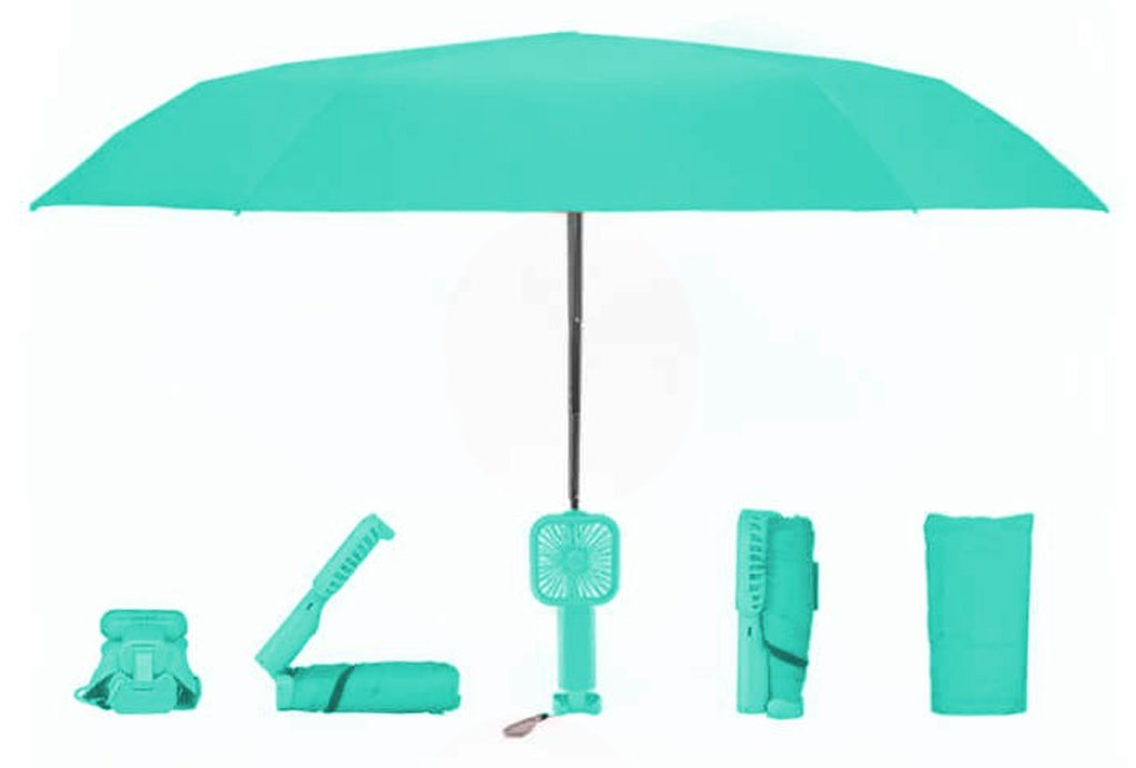 چتر بارانی و آفتابی دارای مینی پنکه شارژی Mini Fan Umbrella Product ST-200