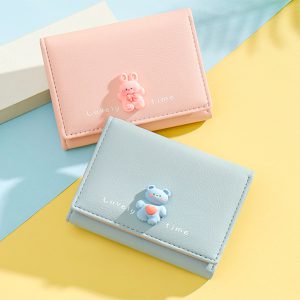 کیف پول زنانه کوچک طرح عروسکی تائومیک میک TAOMICMIC Y8249 cartoon short tri fold wallet student