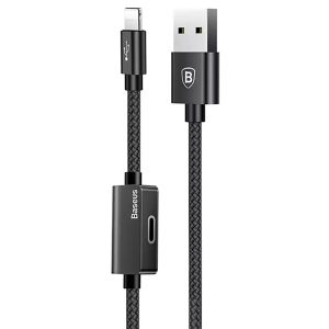 کابل صدا و شارژ لایتنینگ 2 آمپر بیسوس Baseus CALYU-01 Music Series Audio Cable