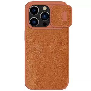 کیف کلاسوری آیفون 15 پرو نیلکین Nillkin Apple iPhone 15 Pro Qin Pro leather case