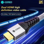 کابل دو سر اچ دی ام آی 3 متری کوتتسی Coteetci dual HDMI video cable 87107