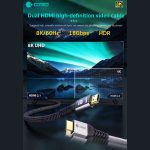 کابل دو سر اچ دی ام آی 3 متری کوتتسی Coteetci dual HDMI video cable 87107