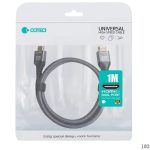 کابل دو سر اچ دی ام آی 3 متری کوتتسی Coteetci dual HDMI video cable 87107