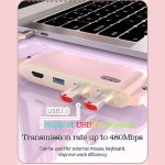 هاب تایپ سی 8 پورت  کوتسی Coteci 8in1 USB-C Hub 16005