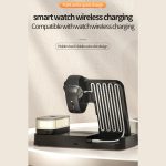 شارژر بی سیم، هولدر موبایل، چراغ خواب و ساعت زنگ‌دار توآکلو Tuocalo 4 in 1 Wireless Charging Station A37