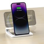 شارژر بی سیم 15 واتی و اسپیکر بلوتوثی رومیزی 4کاره رسی RECCI RSK-W28 15W Wireless Charger with Speaker