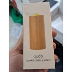 چراغ خواب شارژی طرح شمع چوبی Wood LED Candlelight Simulation Wax Candle Night Light