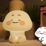 چراغ خواب فانتزی رومیزی قابل شارژ تایمردار Mini Silicone Baby Night Lamp Table Lamp BWGQYD-01