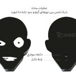 چراغ خواب رومیزی شارژی انیمه کارگاه کانن LED Anime Night Lamp Conan Prisoner Little Night