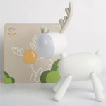 چراغ رومیزی سیلکونی فانتزی شارژی طرح گوزن L17 Cartoon deer small night light USB charging