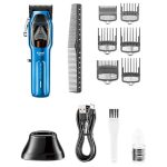 ماشین اصلاح موی سر و بدن حرفه‌ای شارژی کمی Kemei KM-1763 Hair Clippers Rechargeable Hair Trimmers For Salon