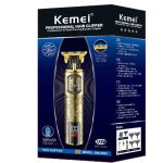 ماشین اصلاح موی سر و بدن شارژی ضدآب کمی Kemei Km-2095 Stainless Steel Blade Waterproof Trimmer