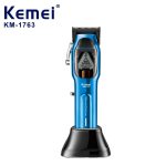 ماشین اصلاح موی سر و بدن حرفه‌ای شارژی کمی Kemei KM-1763 Hair Clippers Rechargeable Hair Trimmers For Salon