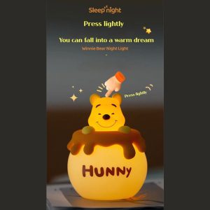 چراغ خواب فانتزی شارژی رومیزی اتاق کودک Winnie the Pooh Night Light Bedroom Children’s Sleeping Light MYCP2305